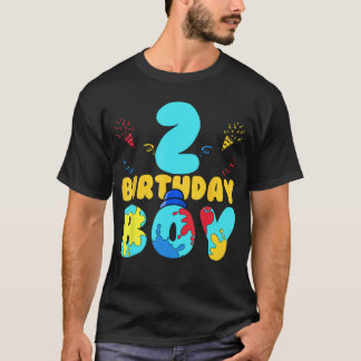 Camiseta Fiesta de cumpleaños de niño de 2 años jugador de 