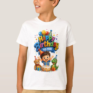Camiseta Fiesta de Cumpleaños de Niños