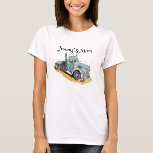 Camiseta Fiesta de cumpleaños de niños Camión semi azul
