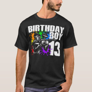 Camiseta Fiesta de cumpleaños de Paintball de 13 años 13º G