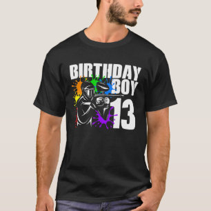 Camiseta Fiesta de cumpleaños de Paintball de 13 años 13º G