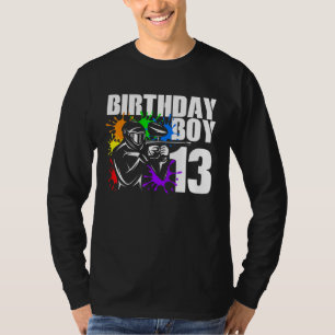 Camiseta Fiesta de cumpleaños de Paintball de 13 años 13º G