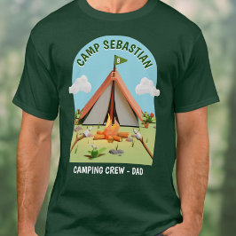 Camiseta Fiesta de cumpleaños de papá, equipo de campings a