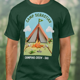 Camiseta Fiesta de cumpleaños de papá, equipo de campings a