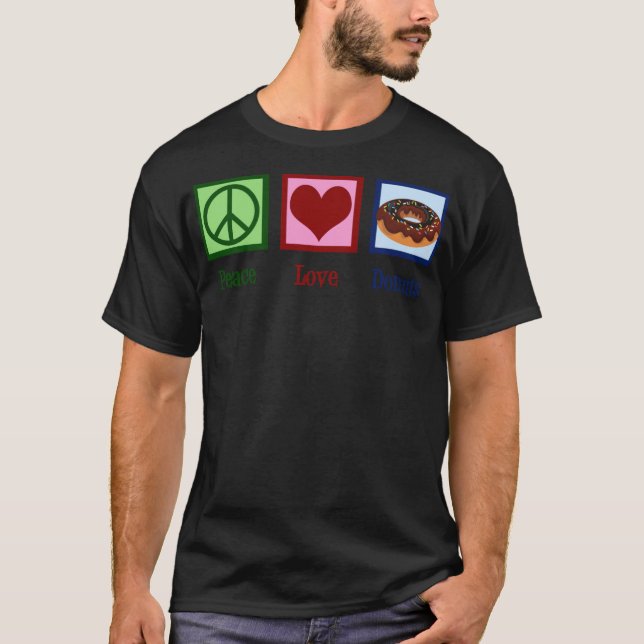 Camiseta Fiesta de cumpleaños de Peace Love (Anverso)
