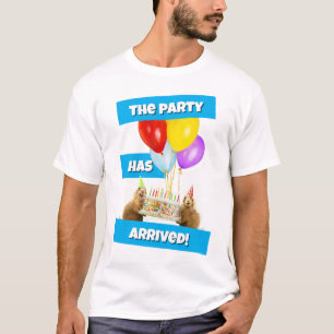 Camiseta Fiesta de Cumpleaños de Perrito de la Pradera