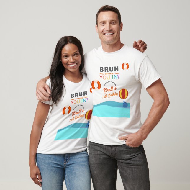 Camiseta Fiesta de Cumpleaños de Piscina para Padres (Unisexo)