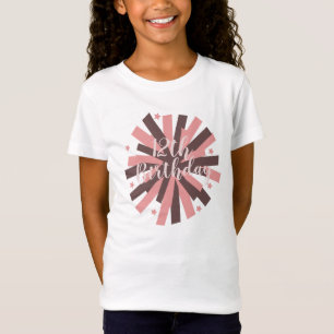 Camiseta Fiesta de Cumpleaños de Porristas Pom Pom Rosa Neu