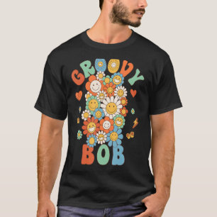 Camiseta Fiesta de cumpleaños de Retro Groovy Bob Groovy