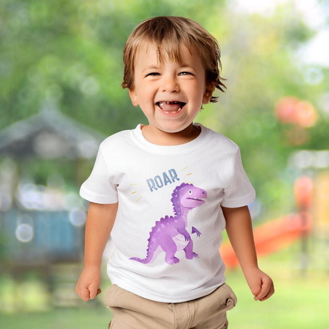 Camiseta Fiesta de cumpleaños de Roar Cute Dinosaur (Roar Cute Dinosaur Birthday Party T-Shirt)