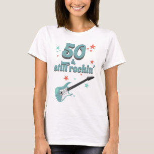 Camiseta Fiesta de cumpleaños de Rock Retro 50 personalizad