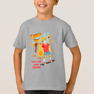 Camiseta Fiesta de cumpleaños de Skate Park Fun Boy