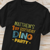 Fiesta de cumpleaños de un niño de dinosaurio chin