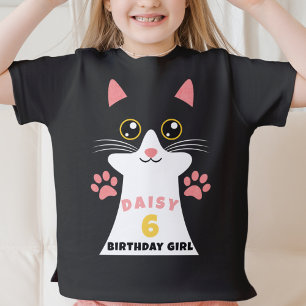 Camiseta Fiesta de cumpleaños de un niño de gatos de Kitty