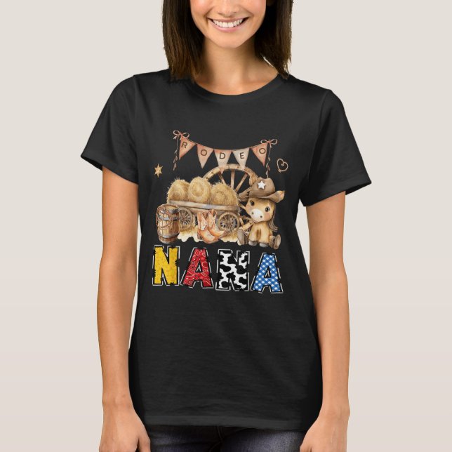 Camiseta Fiesta de cumpleaños de vaquero occidental de Rode (Anverso)
