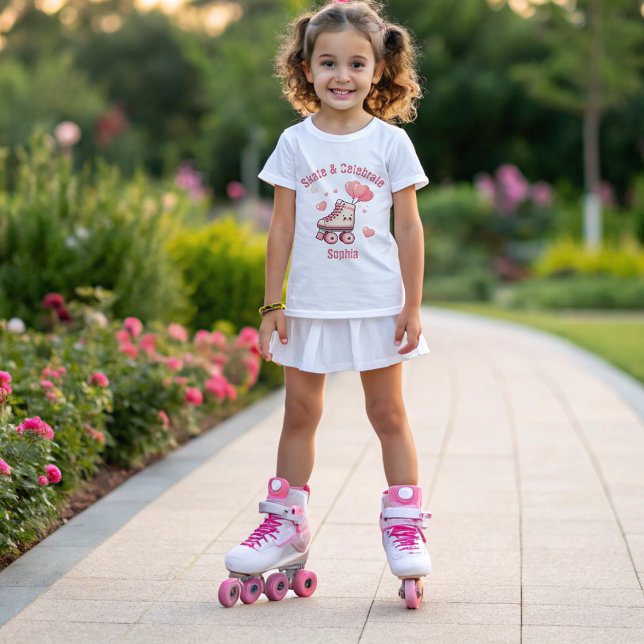 Camiseta Fiesta de cumpleaños del Chica del corazón rosado  (Subido por el creador)