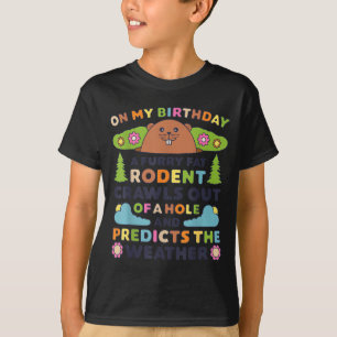 Camiseta Fiesta de cumpleaños del Día de la marmota diverti