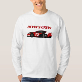 Camiseta Fiesta de Cumpleaños del Equipo de Auto de Carrera