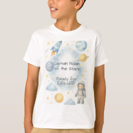 Camiseta Fiesta de cumpleaños del espacio cósmico | Cohetes