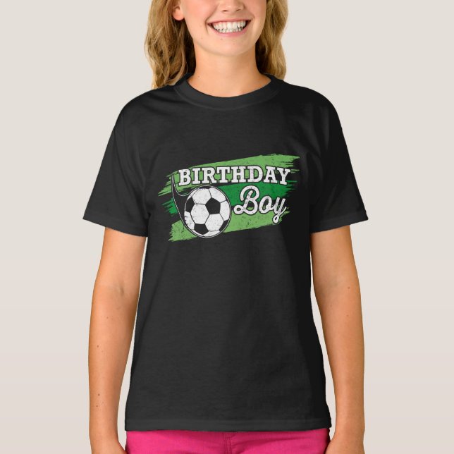 Camiseta Fiesta de cumpleaños del futbolista (Anverso)
