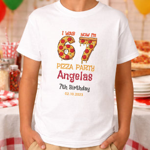 Camiseta Fiesta de Cumpleaños del Moderno Niño de Rebanada 