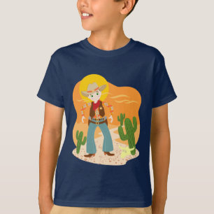 Camiseta Fiesta de cumpleaños del niño del vaquero