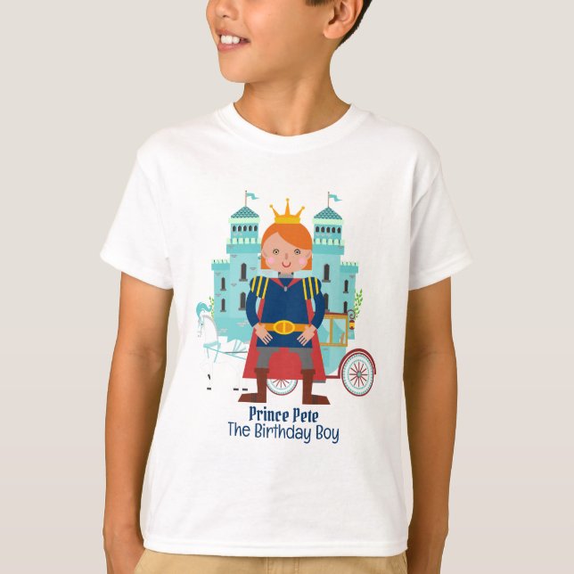Camiseta Fiesta de Cumpleaños del Príncipe Real (Anverso)