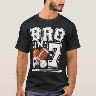 Camiseta Fiesta de cumpleaños deportiva número 7 Cumpleaños