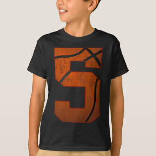 Camiseta Fiesta de cumpleaños Día de baloncesto de cinco añ