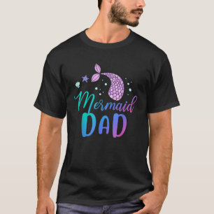 Camiseta Fiesta de cumpleaños divertida de Mermaid Dad