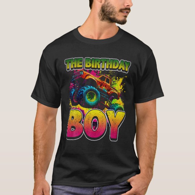 Camiseta Fiesta De Cumpleaños El Monstruo Del Niño De Cumpl (Anverso)