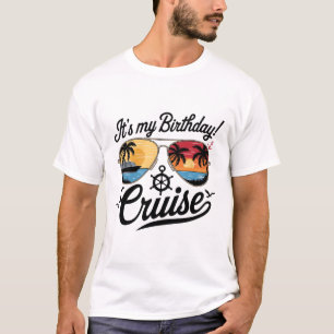 Camiseta Fiesta de cumpleaños en crucero festivo 2025 Hombr