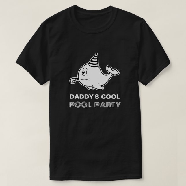 Camiseta Fiesta de Cumpleaños en la Piscina (Diseño del anverso)