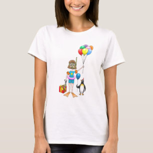 Camiseta Fiesta de Cumpleaños en la Piscina de Verano
