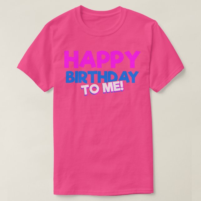 Camiseta Fiesta de cumpleaños feliz (Diseño del anverso)