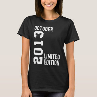 Camiseta fiesta de cumpleaños feliz 2013 de octubre