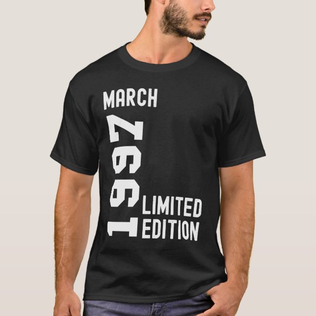 Camiseta fiesta de cumpleaños feliz 2019 March (Anverso)