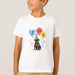 Camiseta Fiesta de cumpleaños Globos Rottweiler T-Shirt