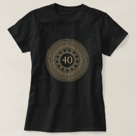 Camiseta Fiesta de cumpleaños griega con edad y colores per