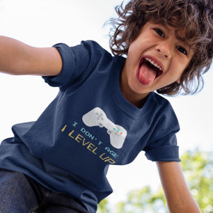 Camiseta Fiesta de Cumpleaños Infantil 'No Envejco, Subo de