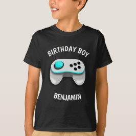 Camiseta Fiesta de cumpleaños moderna del videojuego