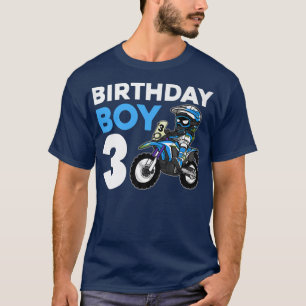 Camiseta Fiesta de cumpleaños Motocross regalo de 3 años