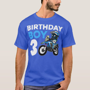 Camiseta Fiesta de cumpleaños Motocross regalo de 3 años