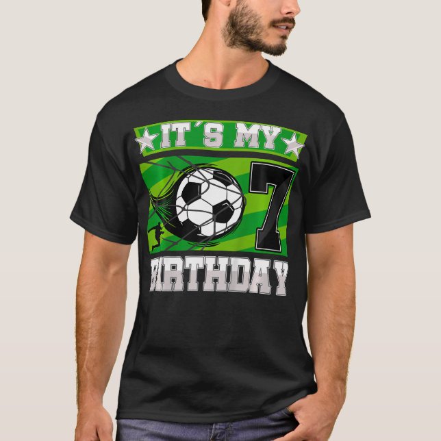 Camiseta Fiesta de Cumpleaños - Niño De Cumpleaños 7 (Anverso)