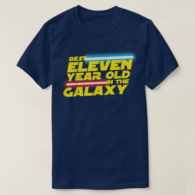 Camiseta Fiesta de cumpleaños número 11, mejor en Galay  (Diseño del anverso)