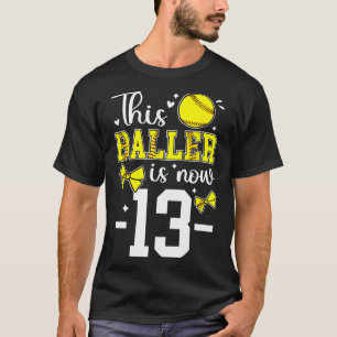 Camiseta Fiesta de cumpleaños número 13 suave niña de trece