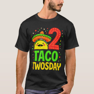 Camiseta Fiesta de cumpleaños número 2 de Cinco De Mayo Tac