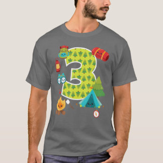 Camiseta Fiesta de cumpleaños número 3 para niña con pijama