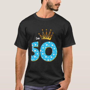 Camiseta Fiesta de cumpleaños número 50 Tema del Rey de 50