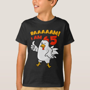 Camiseta Fiesta de cumpleaños número 5 de Pollo Granja Gall